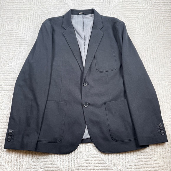 Banana Republic Blazer Mens 42S Black Tailored Slim Old Money Smart Minimalist